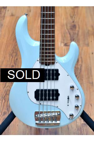 Sterling by Music Man StingRay Ray 35 HH RM/M Daphne Blue Sterling by Music Man StingRay Ray 35 HH RM/M Daphne Blue